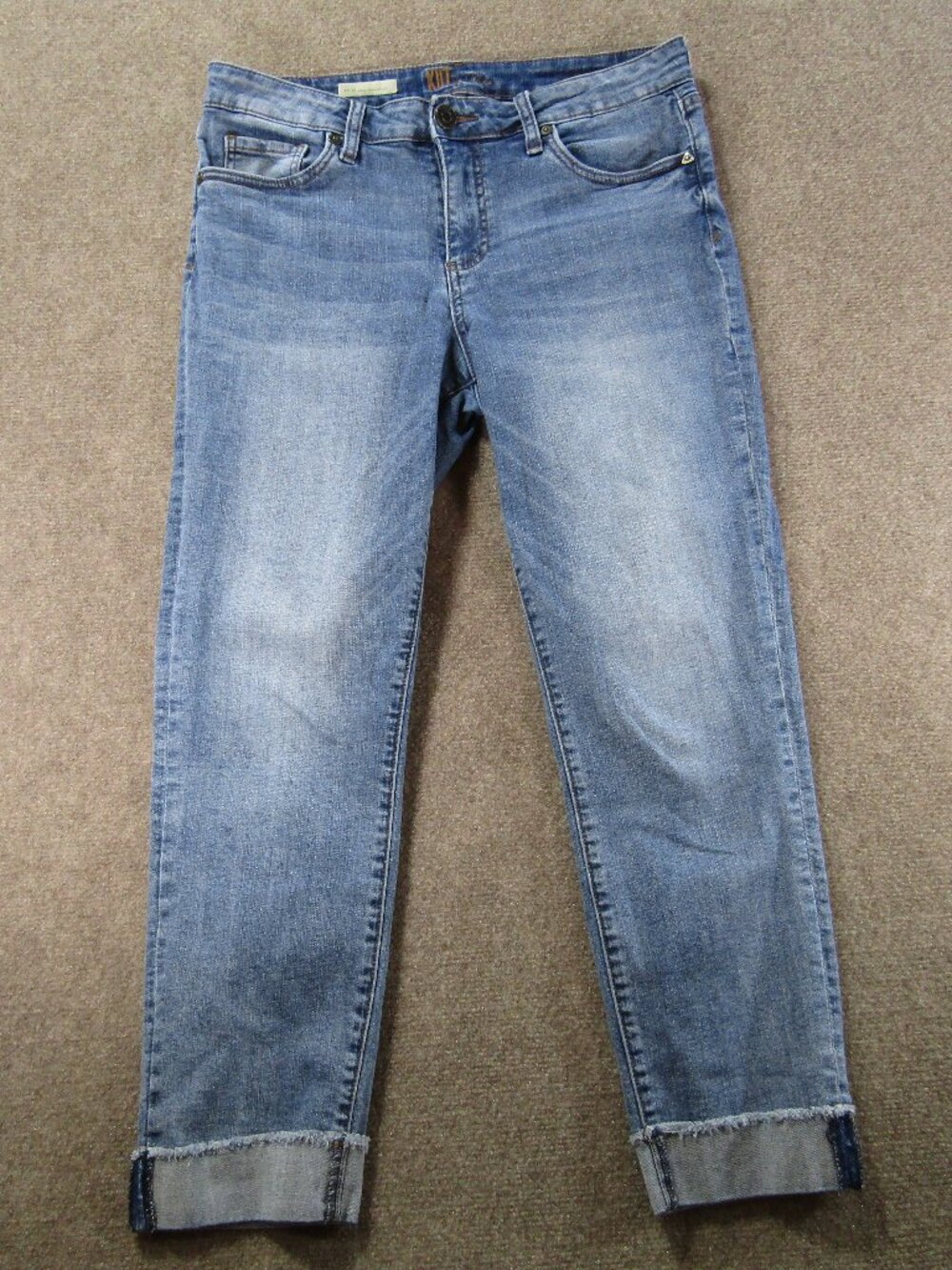 Kut from the Kloth Light Wash Cropped Ankle Jeans